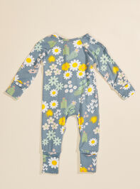 Blue Daisy Romper Detail 2 - TULLABEE