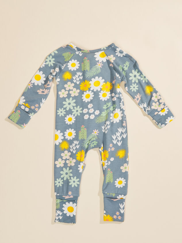 Blue Daisy Romper Detail 2 - TULLABEE