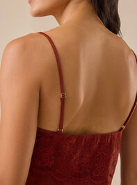 Terra Satin Lace Top Detail 5 - TULLABEE