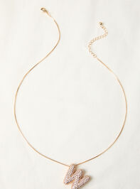 18K Gold Monogram Charm Necklace - W - TULLABEE