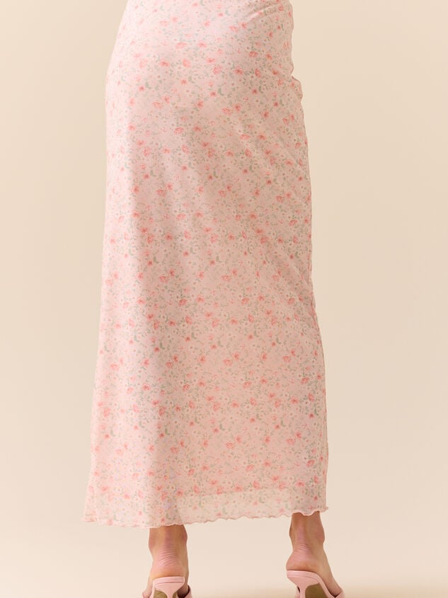 Liliette Mesh Midi Skirt Detail 5 - TULLABEE