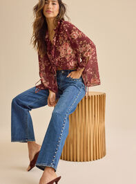 Katy Studded Straight Leg Jean - TULLABEE