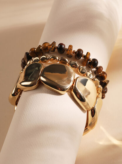 Amber Glow Bracelet Set - TULLABEE