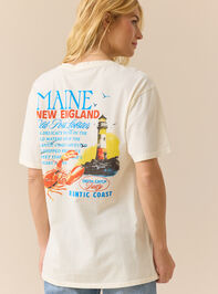 Fresh Catch Maine Oversized Tee Detail 6 - TULLABEE