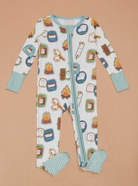 Smiling S'mores Sleeper Detail 2 - TULLABEE