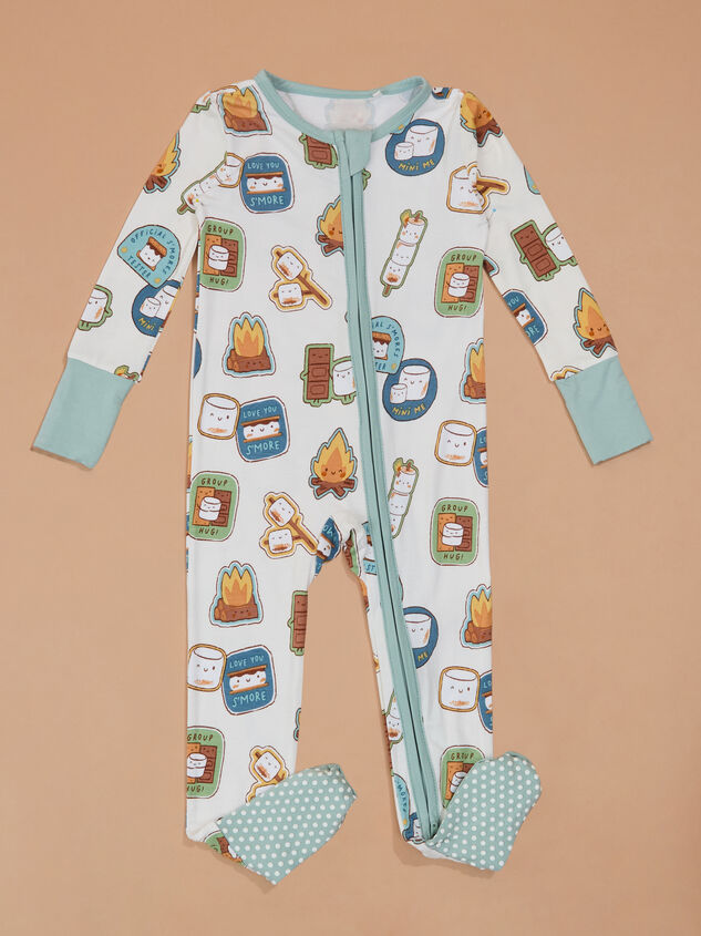 Smiling S'mores Sleeper Detail 2 - TULLABEE