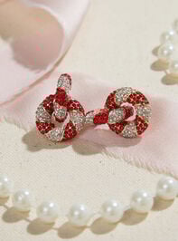 Candy Cane Door Knocker Earring Detail 2 - TULLABEE