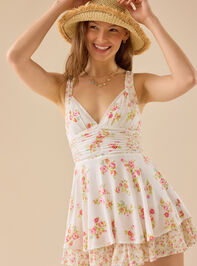 Franklia Lace Up Romper Detail 2 - TULLABEE