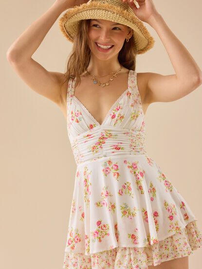 Franklia Lace Up Romper - TULLABEE