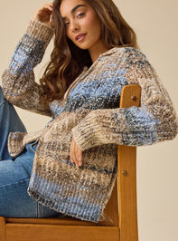 Julia Stripe Zip-Up Cardigan - TULLABEE