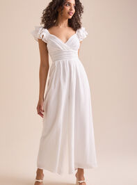 Monroe Flutter Sleeve Jumpsuit Detail 2 - TULLABEE