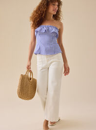 Dixie Gingham Tube Top Detail 3 - TULLABEE