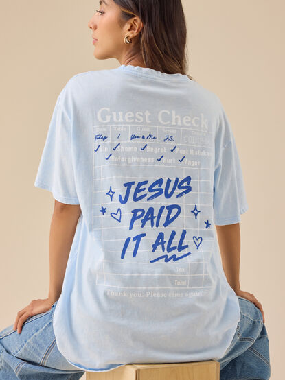 Jesus Paid It All Graphic Tee - TULLABEE