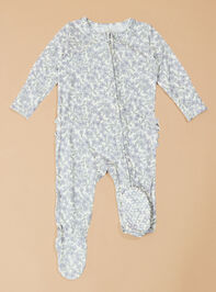 Laiken Floral Ruffle Footie Detail 2 - TULLABEE