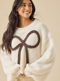 Jayda Rope Bow Pullover - TULLABEE
