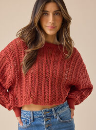 Anya Pointelle Sweater Detail 4 - TULLABEE