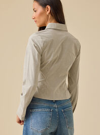 Ginger Checkered Top Detail 5 - TULLABEE