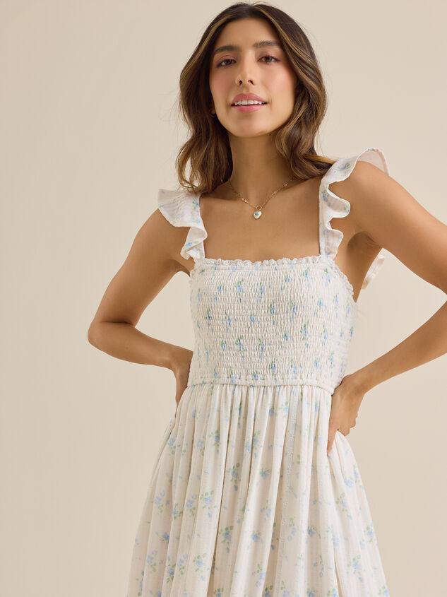 Emma Floral Mama Dress Detail 2 - TULLABEE