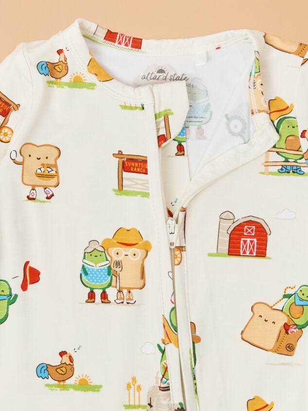 Avocado Toast Footie Detail 3 - TULLABEE