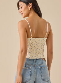 Charlotte Floral Corset Top Detail 4 - TULLABEE