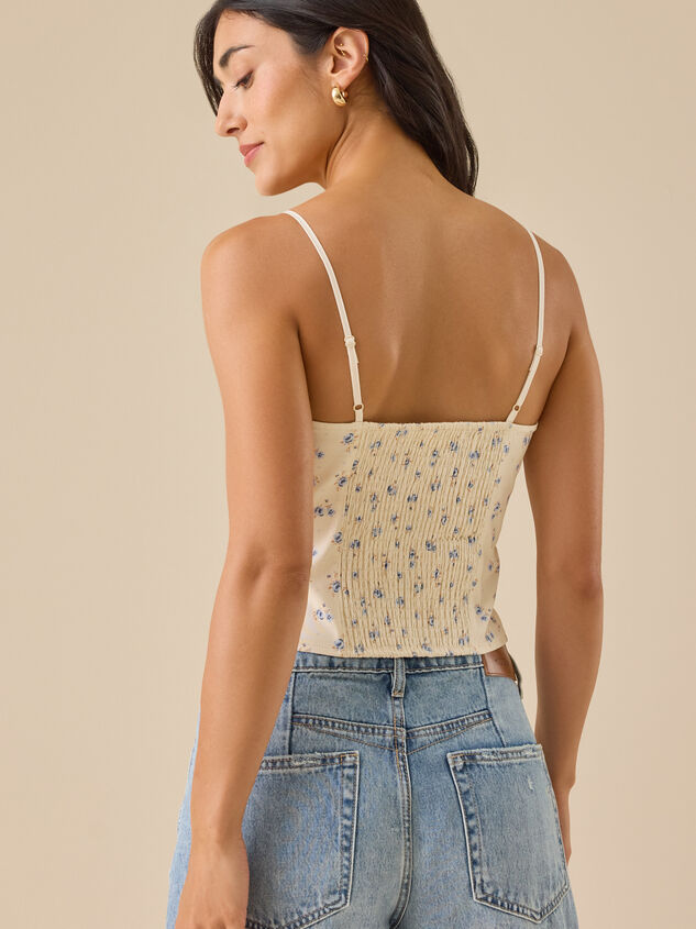 Charlotte Floral Corset Top Detail 4 - TULLABEE