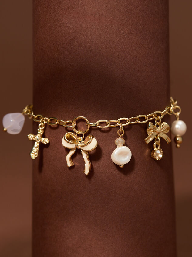 Bow Charm Dangle Bracelet - TULLABEE