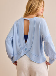 Urban Unwind Open Back Long Sleeve Detail 2 - TULLABEE