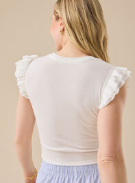 Halley Fluttersleeve Tank Detail 4 - TULLABEE