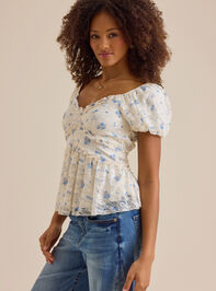 Blythe Floral Babydoll Top Detail 4 - TULLABEE