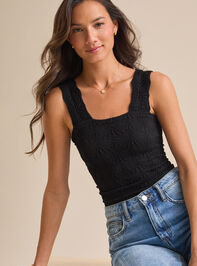 Blaire Seamless Floral Cami Detail 2 - TULLABEE