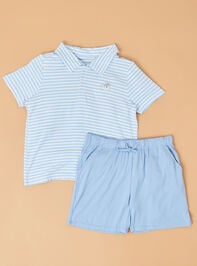 Jack Striped Golf Polo Set Detail 3 - TULLABEE