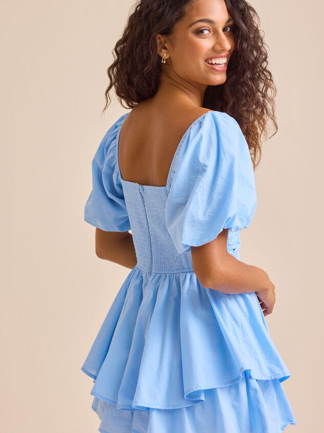 Melanie Puff Sleeve Romper Detail 4 - TULLABEE
