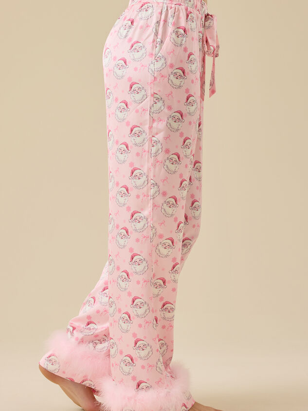 Maci Satin Sleep Pant Detail 5 - TULLABEE