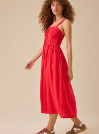 Clarke Ruffle Tiered Maxi Dress Detail 3 - TULLABEE