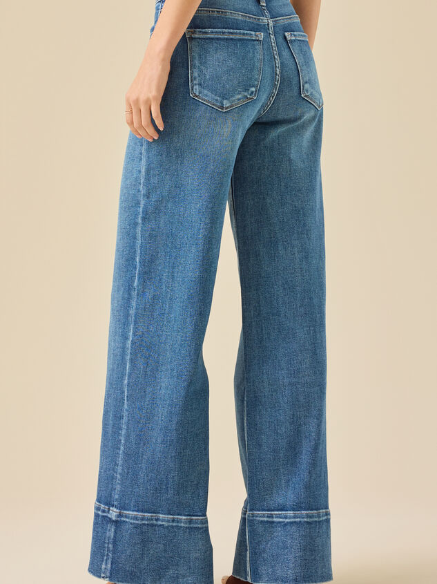 Liberty Wide Leg Jeans Detail 6 - TULLABEE