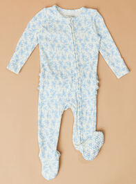 Romi Floral Ruffle Footie Detail 3 - TULLABEE