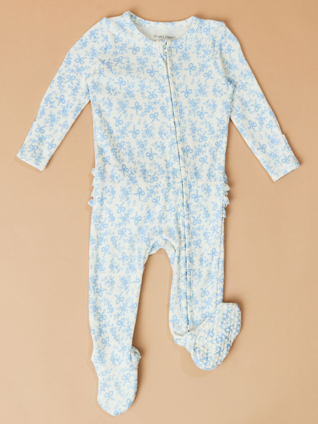 Romi Floral Ruffle Footie Detail 3 - TULLABEE