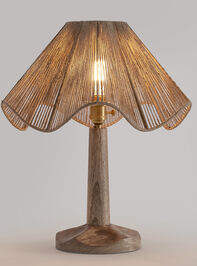 Jolene Jute Table Lamp Detail 3 - TULLABEE