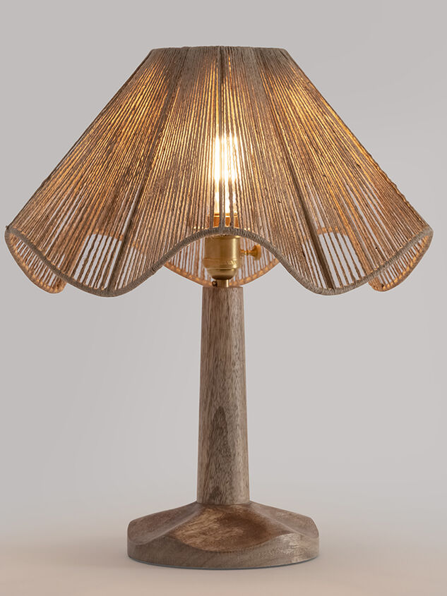Jolene Jute Table Lamp Detail 3 - TULLABEE