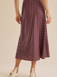 Ellie Polka Dot Maxi Skirt Detail 5 - TULLABEE