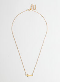 18K Gold Plated Cross Necklace Detail 3 - TULLABEE