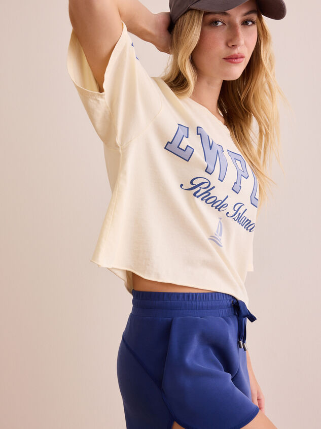Newport Cropped Tee Detail 2 - TULLABEE