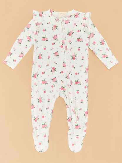 Rosie Rosettes Ruffle Footie - TULLABEE