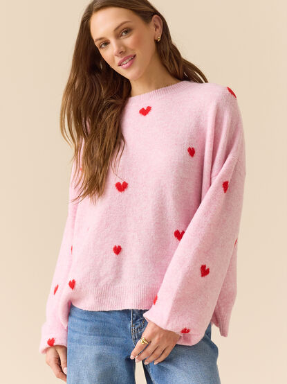 Amara Heart Sweater - TULLABEE