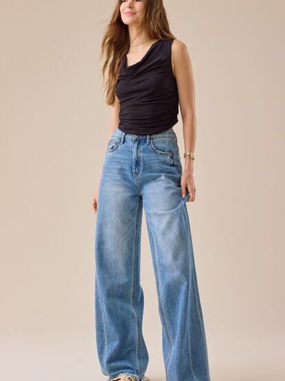 Alaya Cowl-Neck Top - TULLABEE