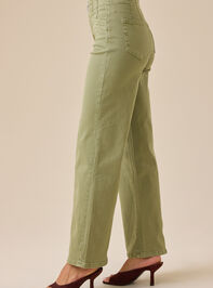 Khloe Straight Leg Pants Detail 4 - TULLABEE