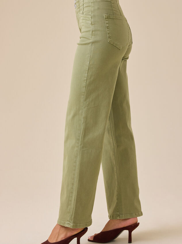 Khloe Straight Leg Pants Detail 4 - TULLABEE