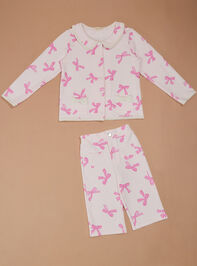 Melissa Bow Wide Leg Baby Pants Detail 2 - TULLABEE