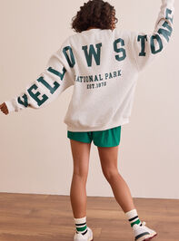Yellowstone National Park Fleece Pullover Detail 2 - TULLABEE