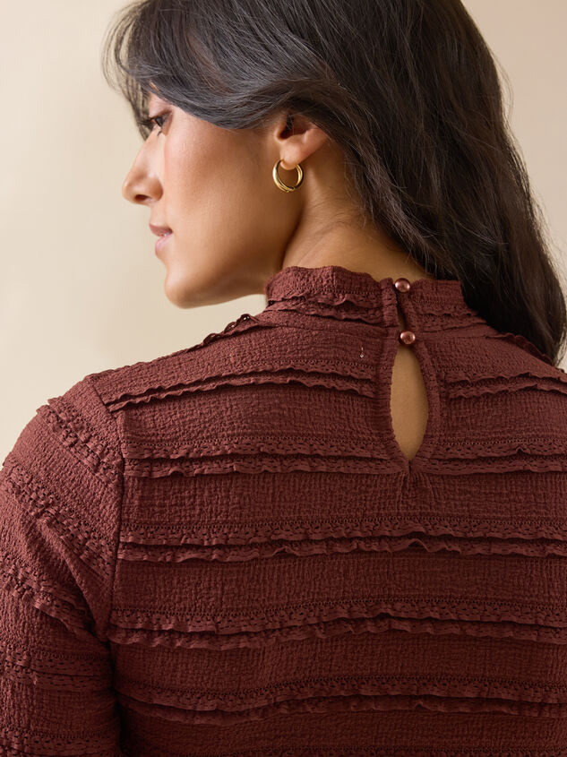 Helena Lace Fitted Top Detail 5 - TULLABEE